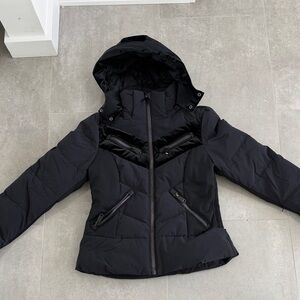 Goldbergh Black Puffer Ski Jacket with Detachable Hood